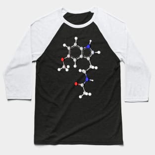 Melatonin Molecule Baseball T-Shirt